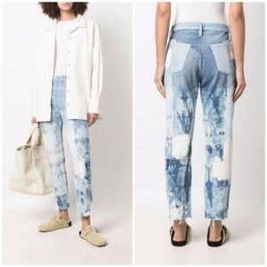 NWT Frame Le Original Patchwork Design Denim Jeans